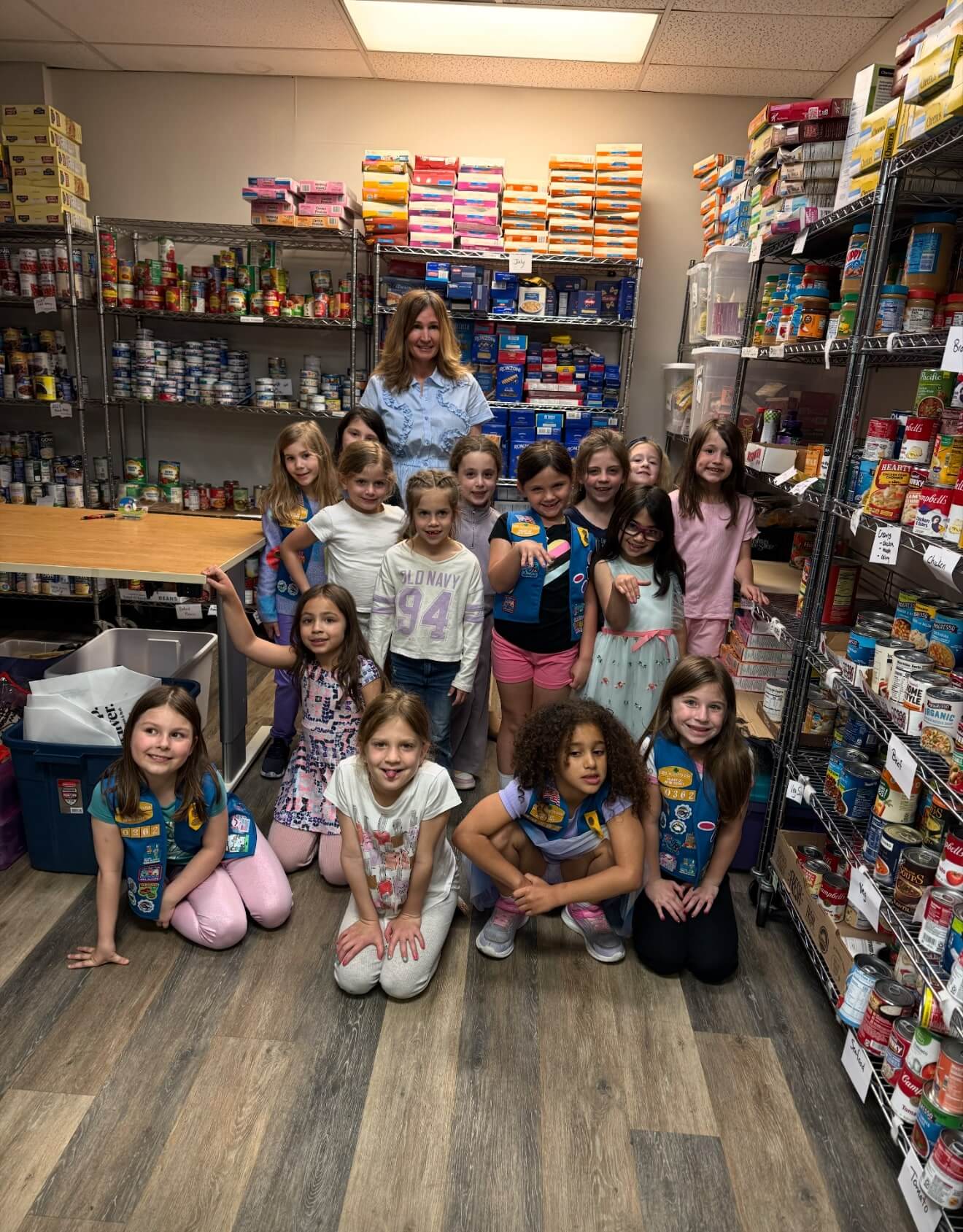 Children volunteering at Cranford Family Care. Children volunteering at Cranford Family Care.